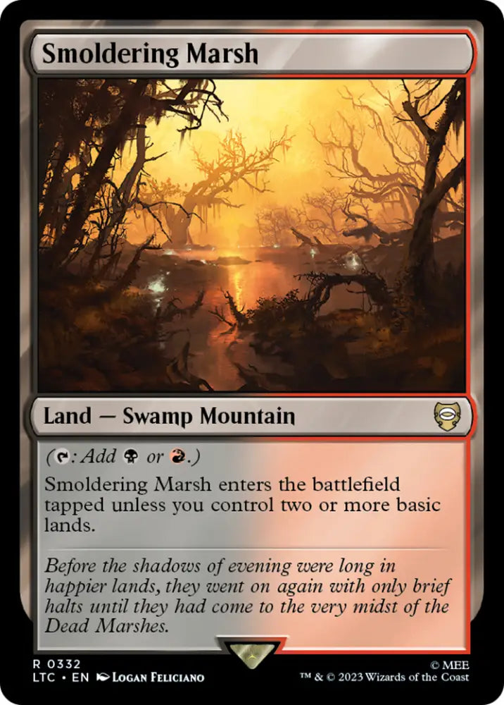 Smoldering Marsh [The Lord of the Rings: Tales of Middle-Earth Commander] - MTG Single