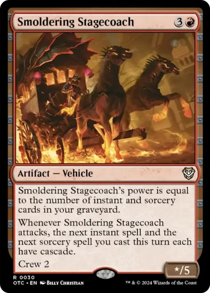 Smoldering Stagecoach [Outlaws of Thunder Junction Commander] - MTG Single