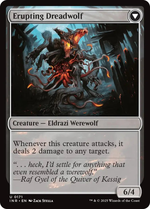 Smoldering Werewolf // Erupting Dreadwolf [Innistrad Remastered] - MTG Single