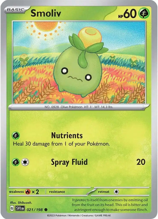Smoliv (021/198) [Scarlet & Violet: Base Set] - Pokemon Single
