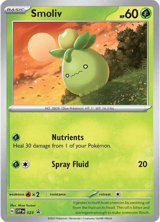Smoliv (023) [Scarlet & Violet: Black Star Promos] - Pokemon Single