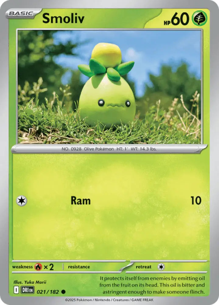 Smoliv [SV10: Destined Rivals] - Pokemon Single