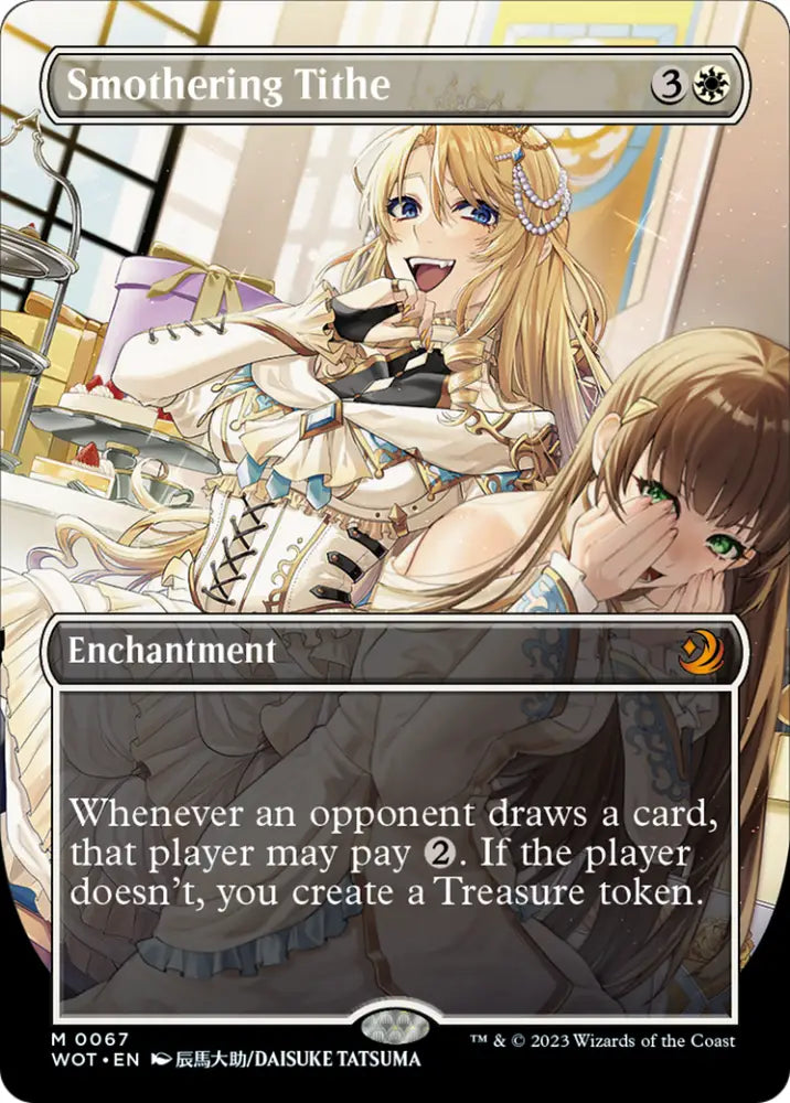 Smothering Tithe (Anime Borderless) [Wilds of Eldraine: Enchanting Tales] - MTG Single