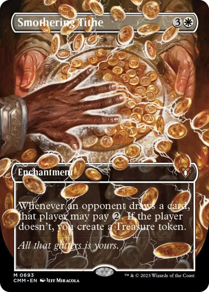 Smothering Tithe (Borderless Alternate Art) [Commander Masters] - MTG Single