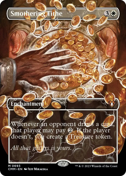 Smothering Tithe (Borderless Alternate Art) [Commander Masters] - MTG Single