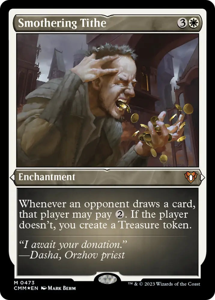 Smothering Tithe (Foil Etched) [Commander Masters] - MTG Single
