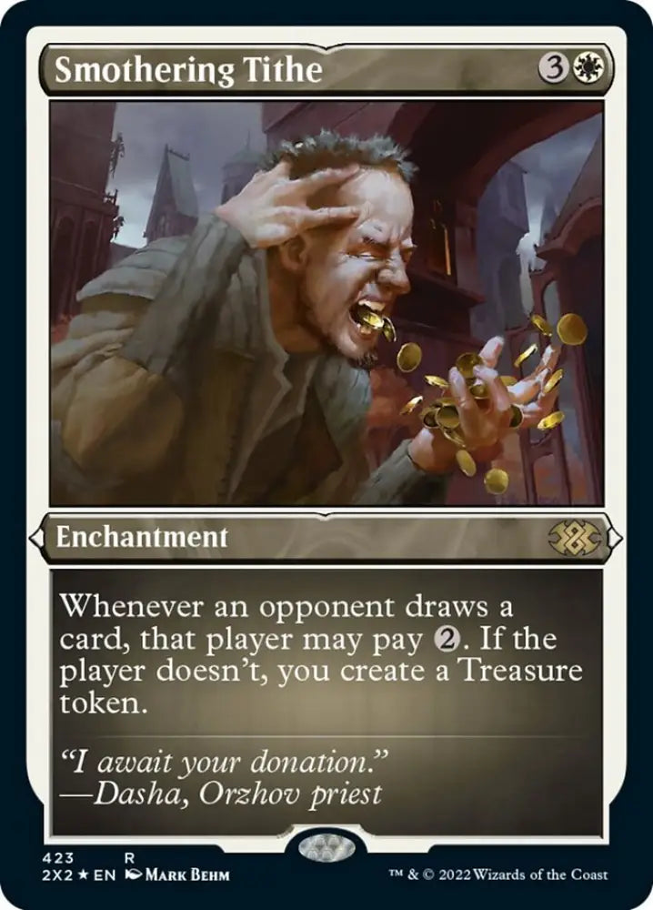 Smothering Tithe (Foil Etched) [Double Masters 2022] - MTG Single