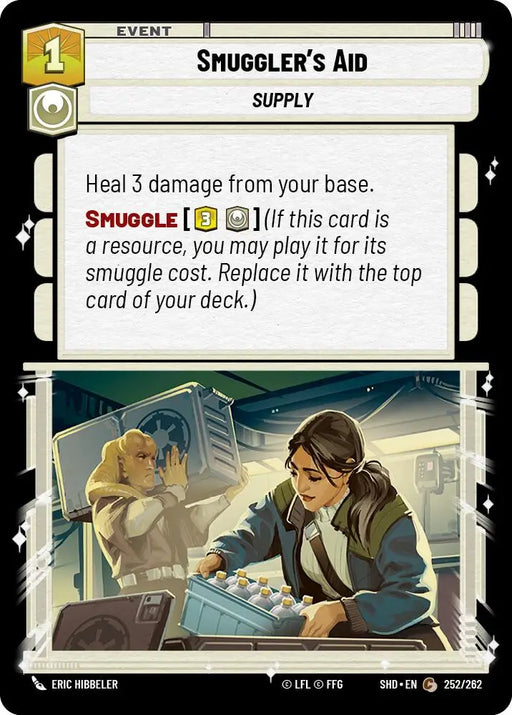 Smuggler’s Aid (252/262) [Shadows of the Galaxy] - Star Wars: Unlimited Single
