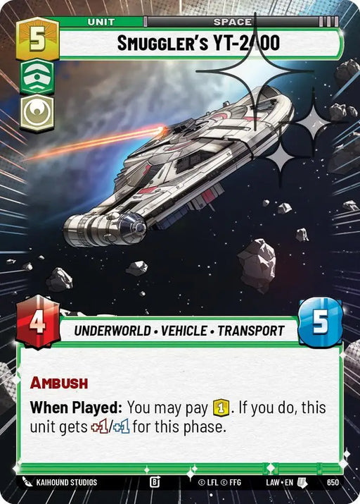 Smuggler's YT-2400 (Hyperspace Foil) (650) [A Lawless Time]