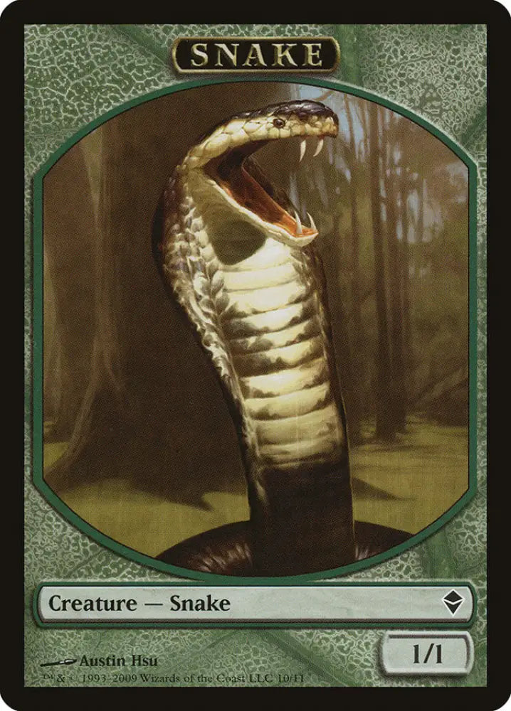 Snake Token [Zendikar Tokens] - MTG Single