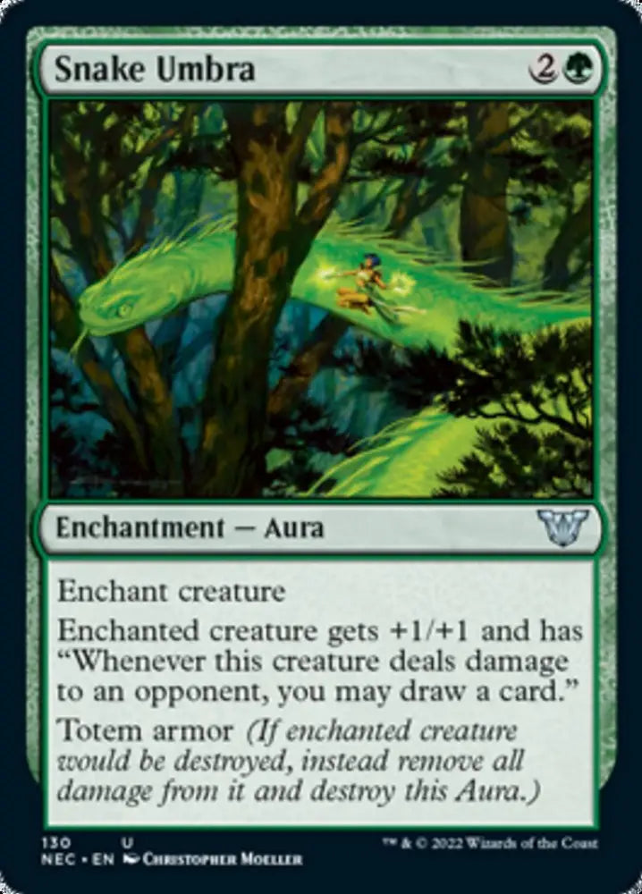 Snake Umbra [Kamigawa: Neon Dynasty Commander] - MTG Single