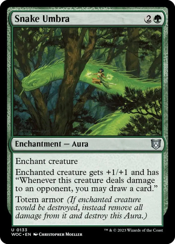 Snake Umbra [Wilds of Eldraine Commander] - MTG Single
