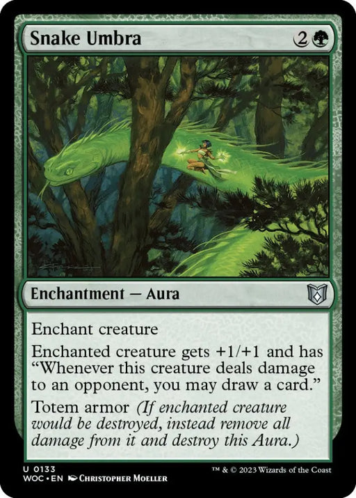 Snake Umbra [Wilds of Eldraine Commander] - MTG Single