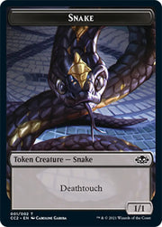 Snake // Zombie Double-Sided Token [Commander Collection: Black Tokens] - MTG Single