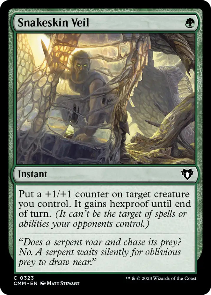 Snakeskin Veil [Commander Masters] - MTG Single