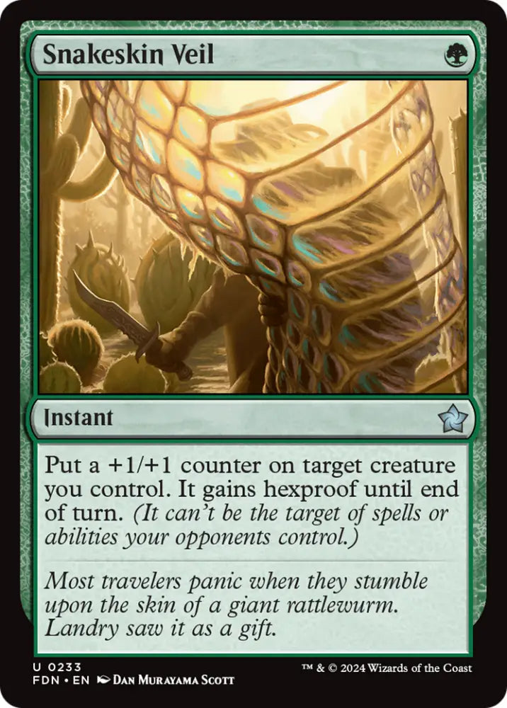 Snakeskin Veil [Foundations] - MTG Single