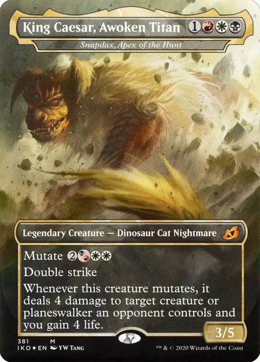 Snapdax Apex of the Hunt - King Caesar Awoken Titan (Godzilla Series) [Ikoria: Lair of Behemoths] - MTG Single