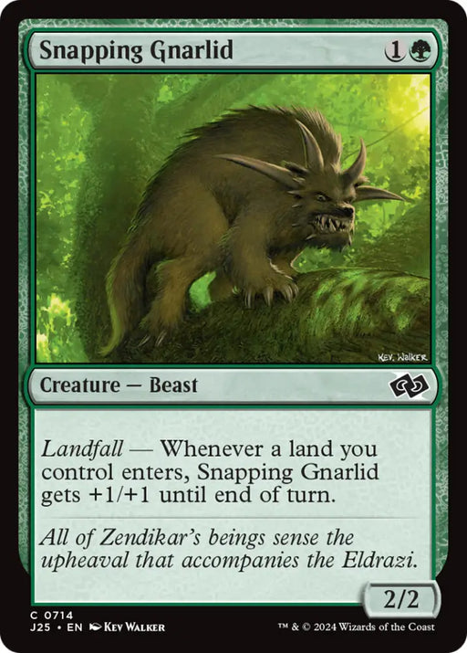 Snapping Gnarlid [Foundations Jumpstart] - MTG Single