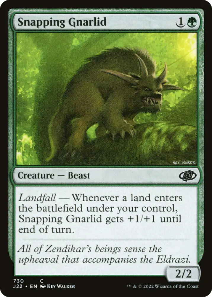 Snapping Gnarlid [Jumpstart 2022] - MTG Single