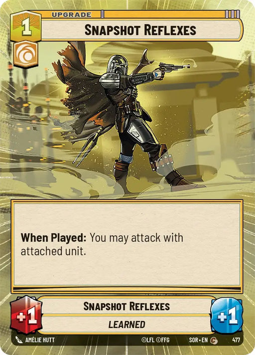 Snapshot Reflexes (Hyperspace) (477) [Spark of Rebellion] - Star Wars: Unlimited Single