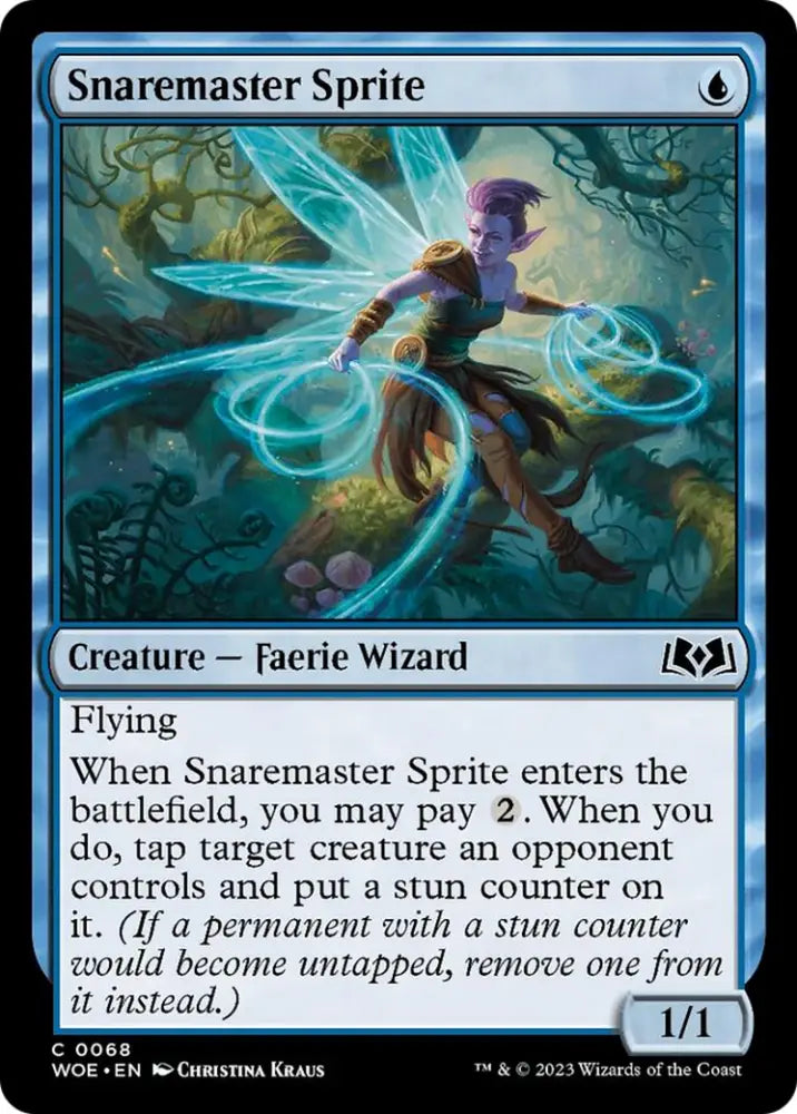Snaremaster Sprite [Wilds of Eldraine] - MTG Single