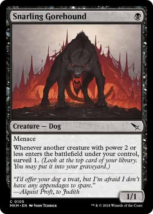 Snarling Gorehound [Murders at Karlov Manor] - MTG Single