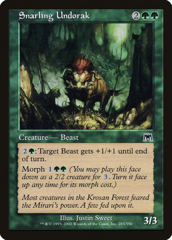 Snarling Undorak [Onslaught] - MTG Single