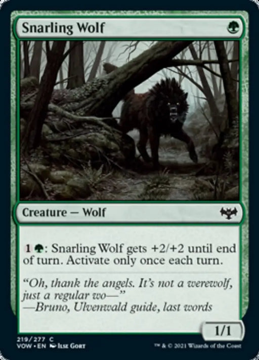 Snarling Wolf [Innistrad: Crimson Vow] - MTG Single