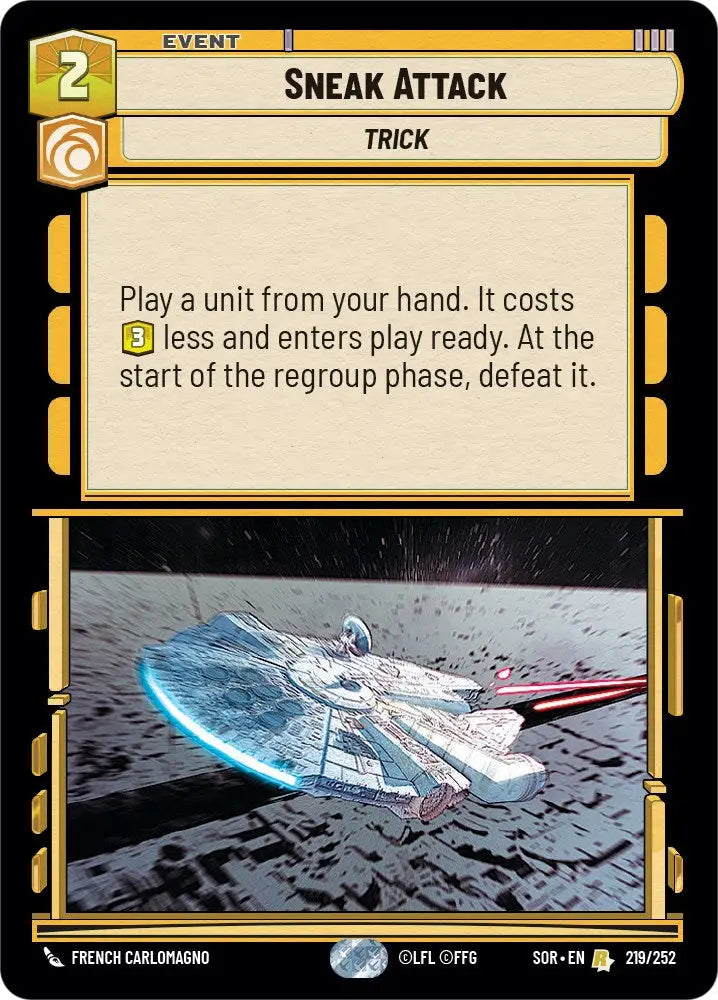 Sneak Attack (219/252) [Spark of Rebellion] - Star Wars: Unlimited Single
