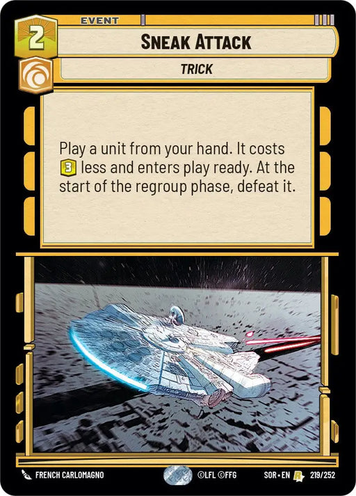 Sneak Attack (219/252) [Spark of Rebellion] - Star Wars: Unlimited Single