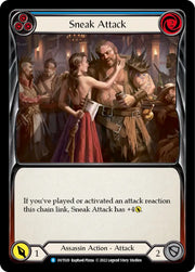 Sneak Attack (Blue) [Outsiders] Rainbow Foil - Flesh And Blood Single