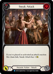 Sneak Attack (Red) [Outsiders] Rainbow Foil - Flesh And Blood Single