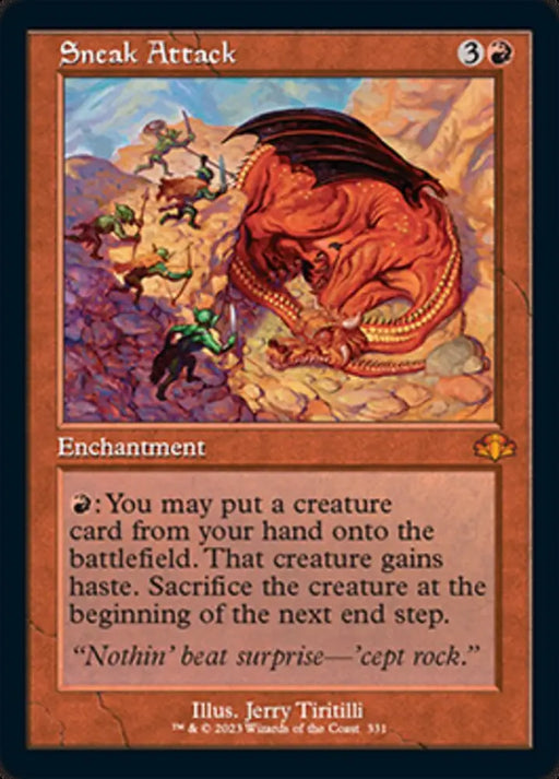 Sneak Attack (Retro) [Dominaria Remastered] - MTG Single