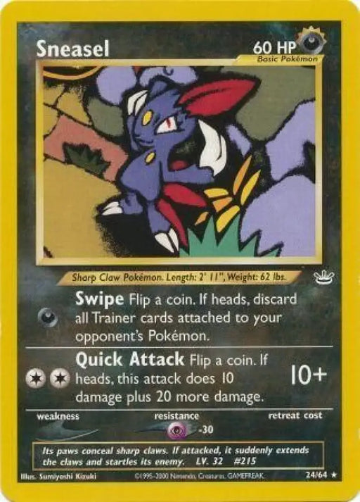Sneasel (24/64) [Neo Revelation Unlimited] - Pokemon Single