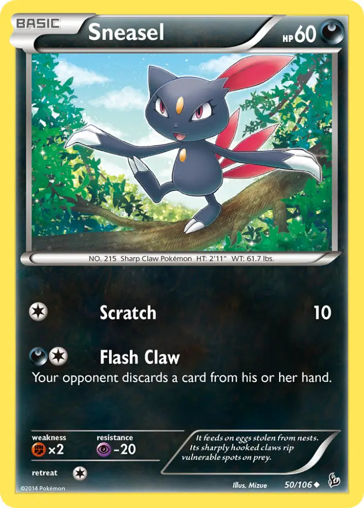 Sneasel (50/106) [XY: Flashfire] - Pokemon Single