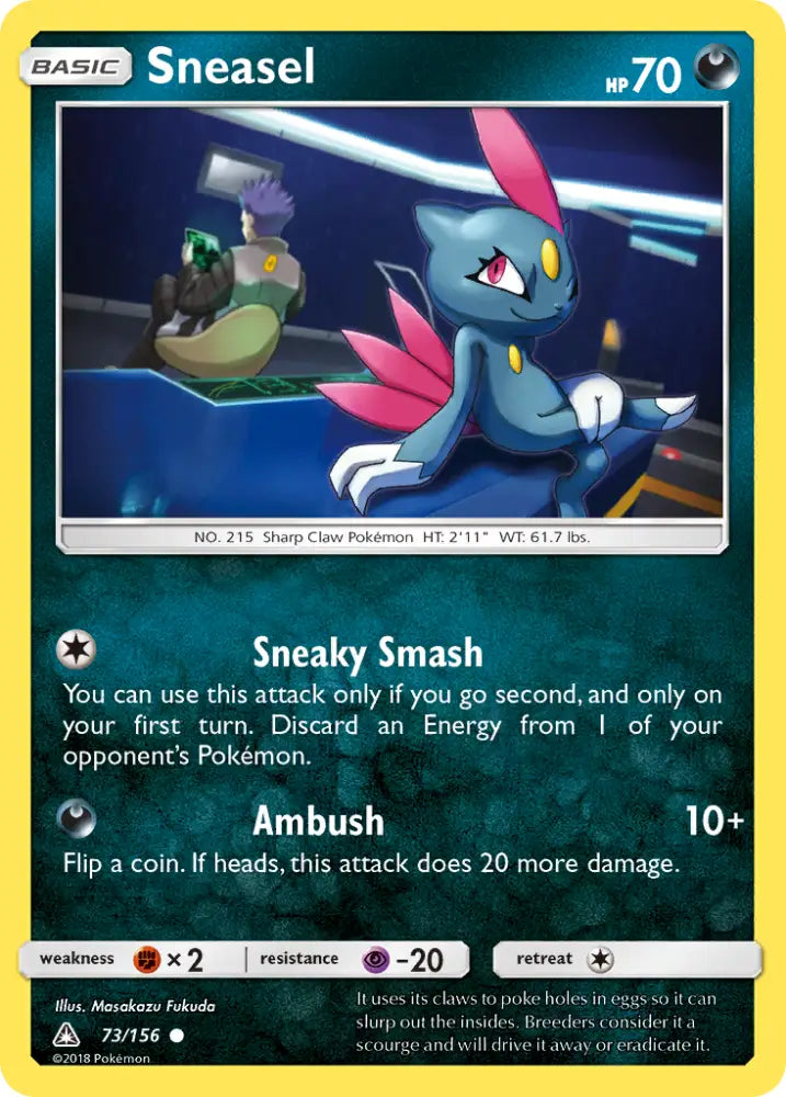 Sneasel (73/156) [Sun & Moon: Ultra Prism] - Pokemon Single
