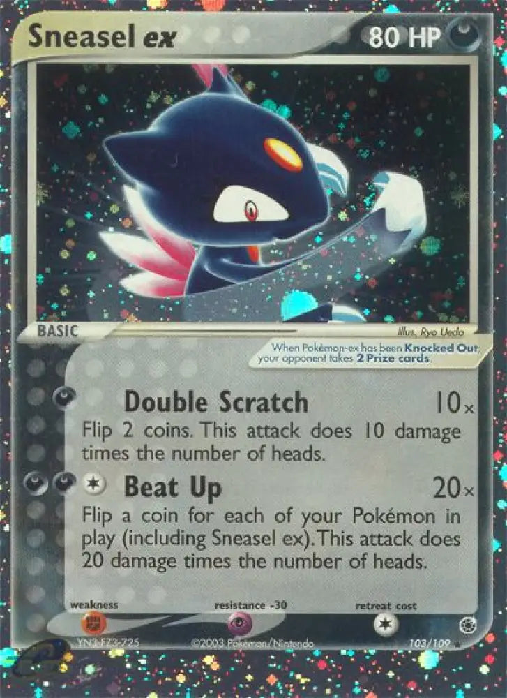 Sneasel ex (103/109) [EX: Ruby & Sapphire] - Pokemon Single