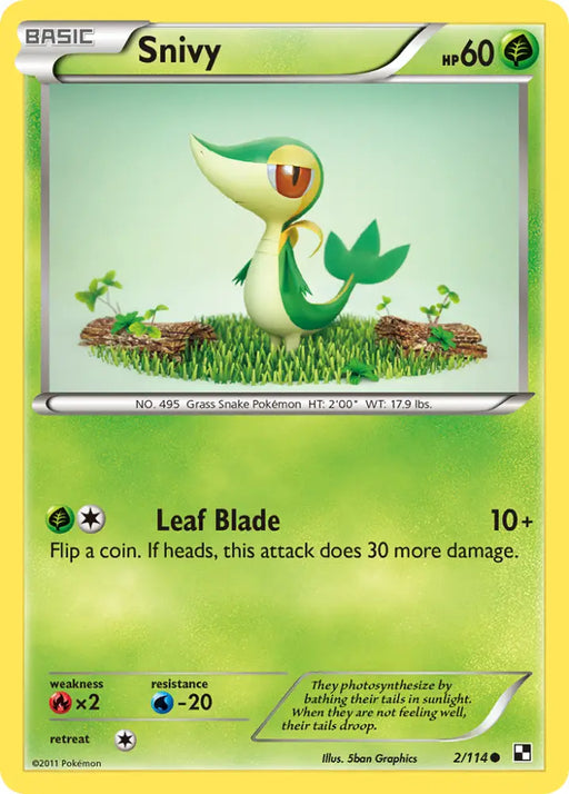 Snivy (2/114) [Black & White: Base Set] - Pokemon Single