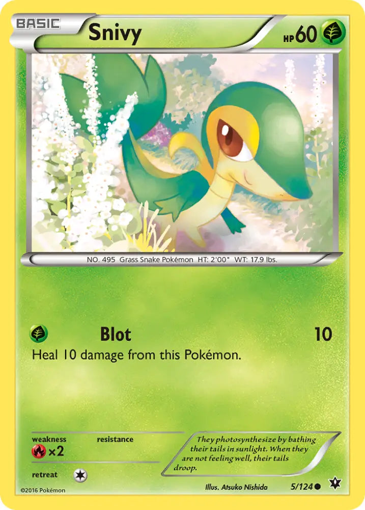 Snivy (5/124) [XY: Fates Collide] - Pokemon Single