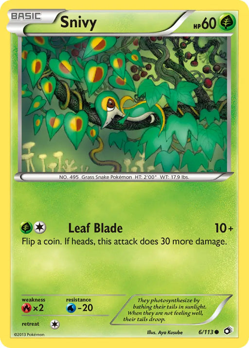 Snivy (6/113) [Black & White: Legendary Treasures] - Pokemon Single