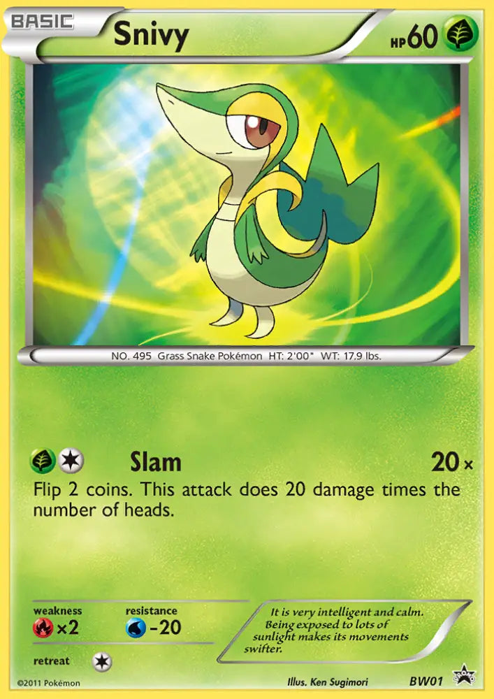 Snivy (BW01) [Black & White: Black Star Promos] - Pokemon Single