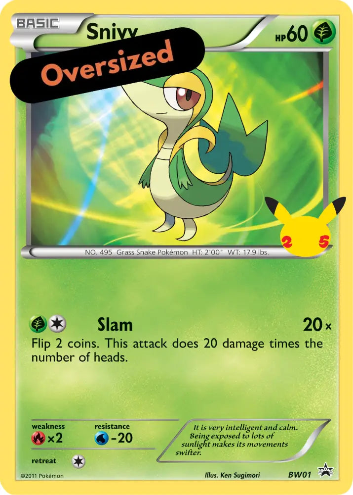 Snivy (BW01) (Jumbo Card) [First Partner Pack] - Pokemon Single