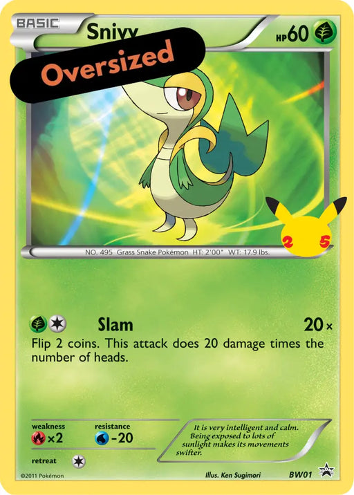 Snivy (BW01) (Jumbo Card) [First Partner Pack] - Pokemon Single