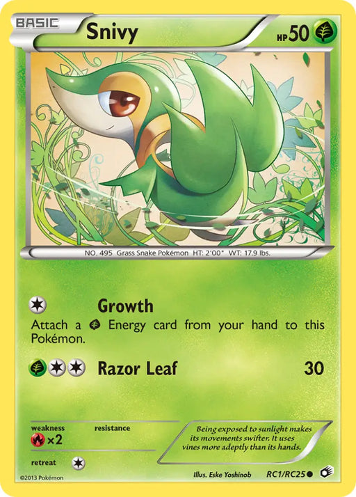 Snivy (RC1/RC25) [Black & White: Legendary Treasures] - Pokemon Single