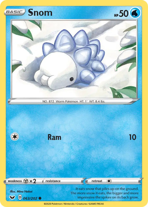 Snom (063/202) [Sword & Shield: Base Set] - Pokemon Single
