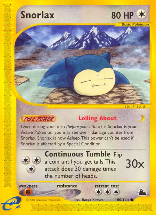 Snorlax (100/144) [Skyridge] - Pokemon Single