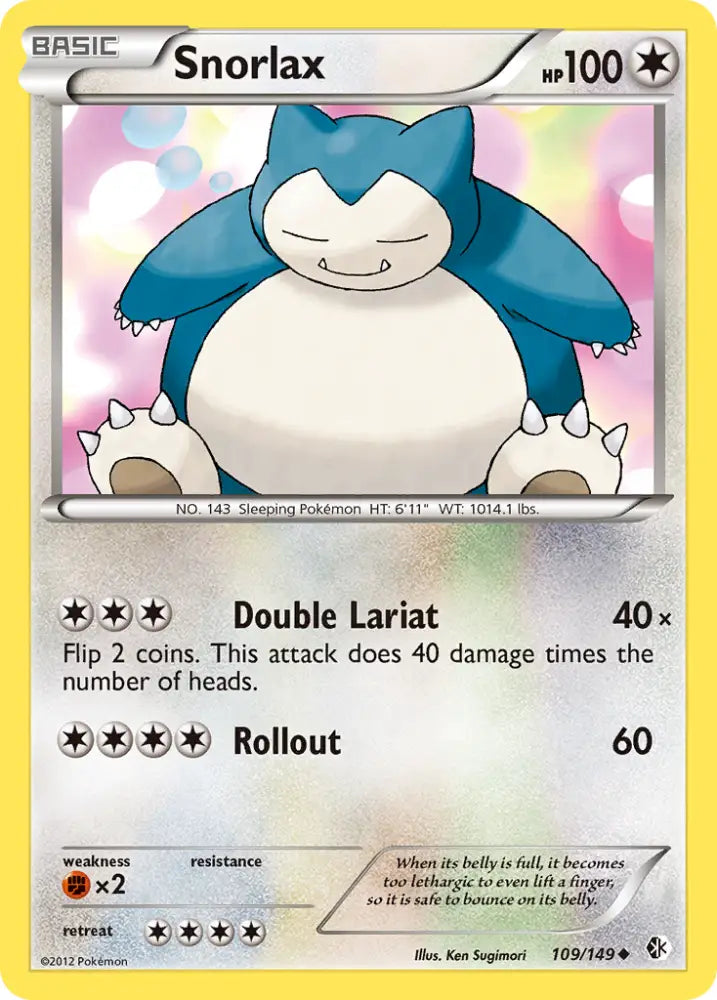 Snorlax (109/149) [Black & White: Boundaries Crossed] - Pokemon Single