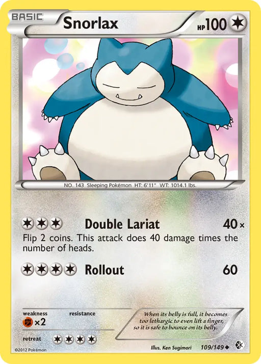 Snorlax (109/149) [Black & White: Boundaries Crossed] - Pokemon Single