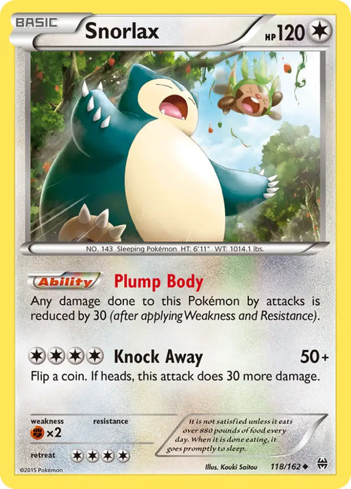 Snorlax (118/162) [XY: BREAKthrough] - Pokemon Single