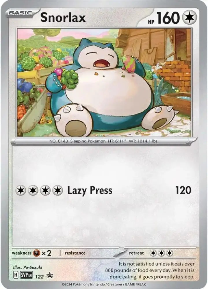 Snorlax (122) [Scarlet & Violet: Black Star Promos] - Pokemon Single